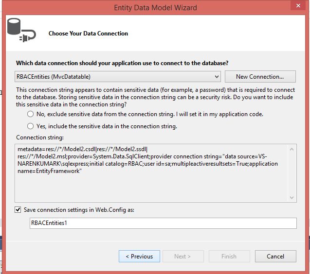 select data connection